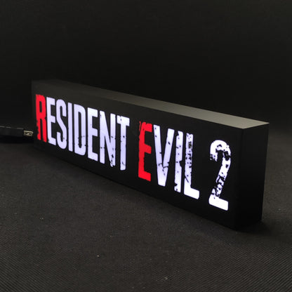 RESIDENT EVIL 2 Led Gaming Light Sign