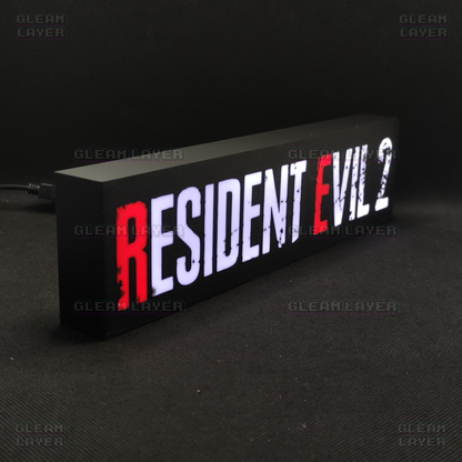 Resident Evil 2 Led Gaming Light Sign