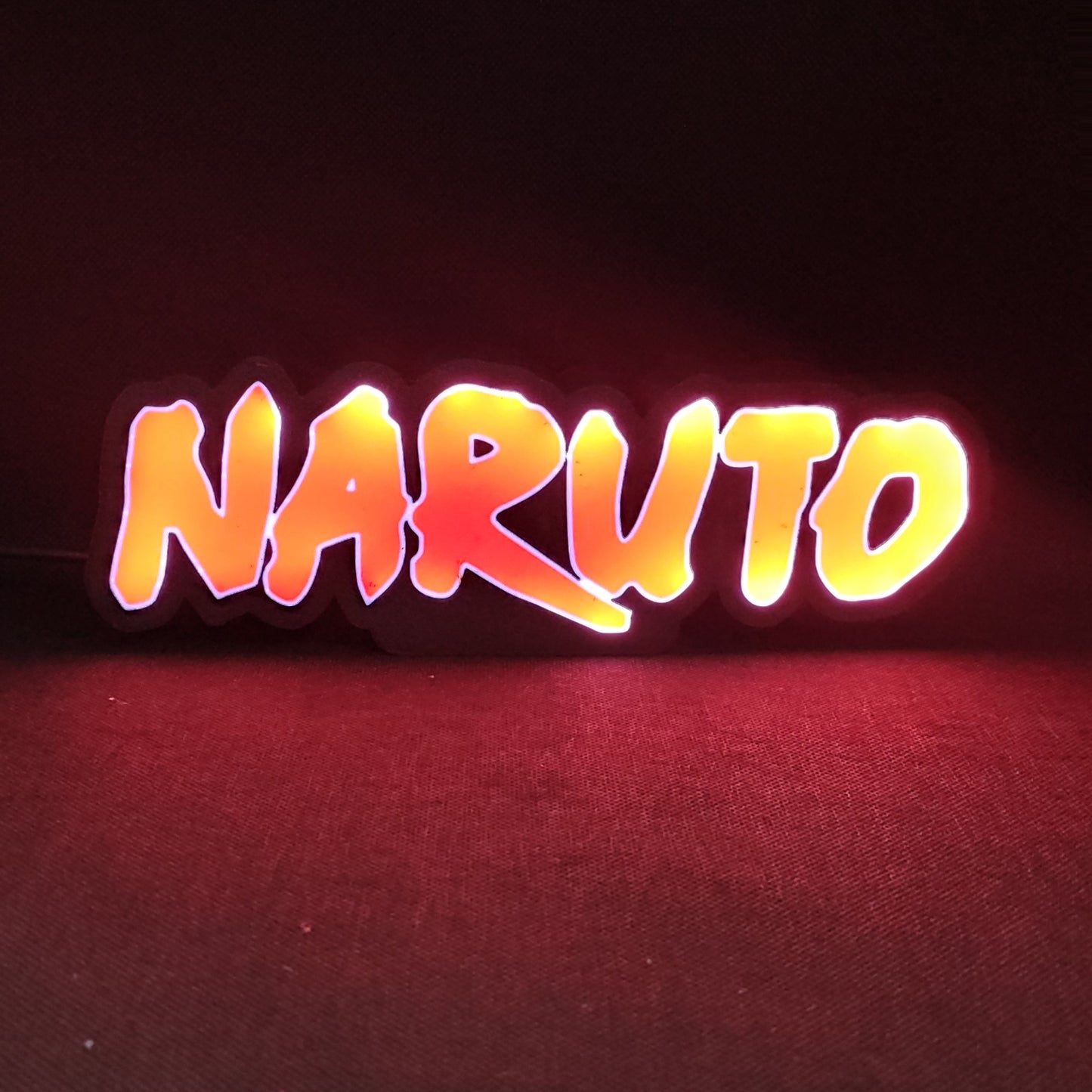 Placa de caixa de luz LED Naruto