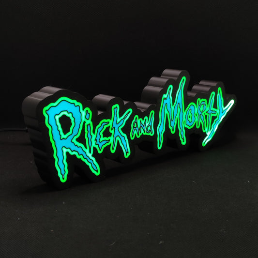 Rick and Morty Led Lightbox Sign