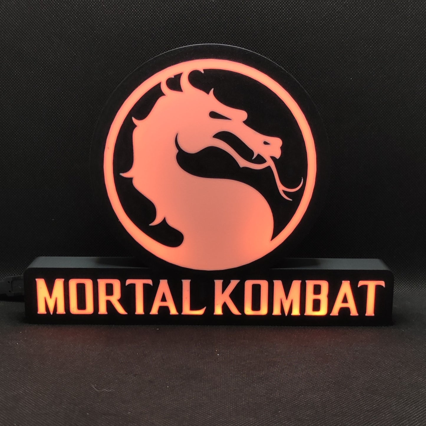 Letreiro de caixa de luz LED Mortal Kombat