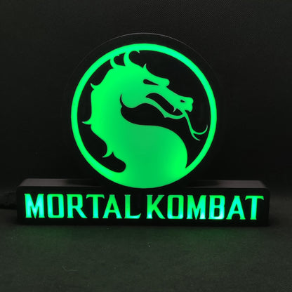 Mortal Kombat Led Gaming Light Sign