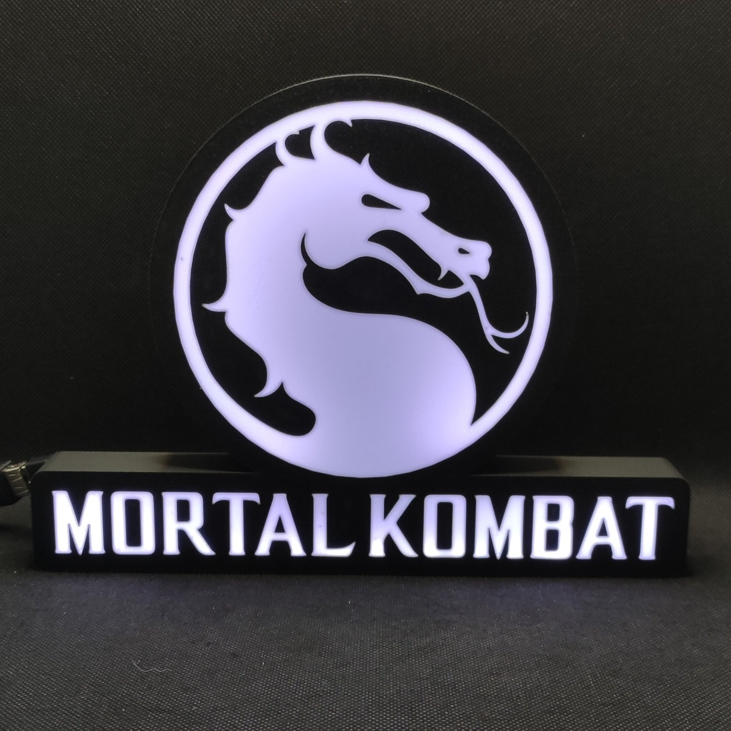 Letreiro de caixa de luz LED Mortal Kombat