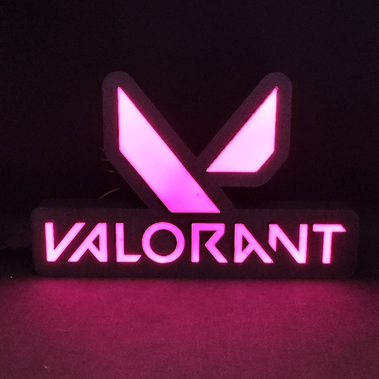 Valorant Led Lightbox Placa