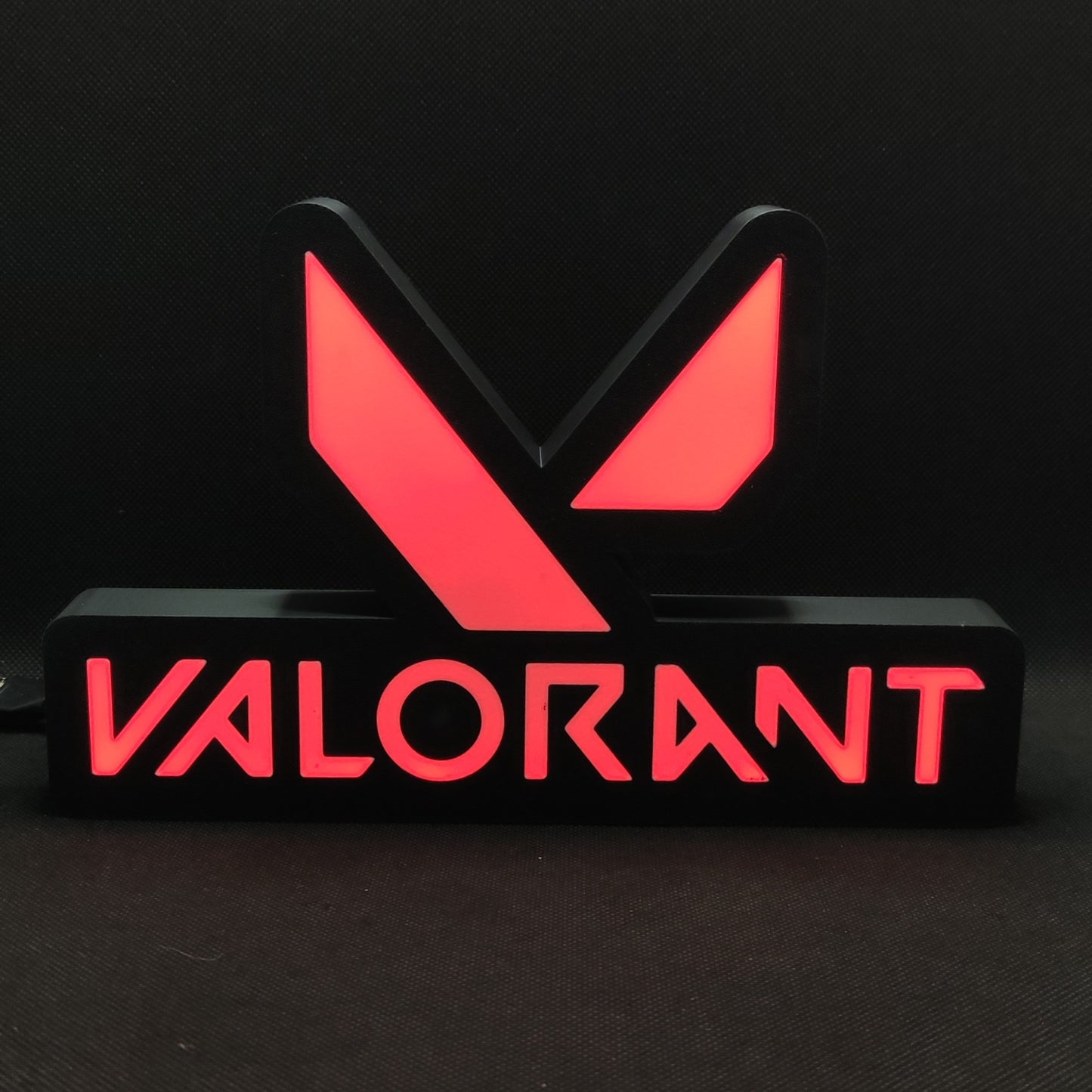 Valorant Led Lightbox Placa