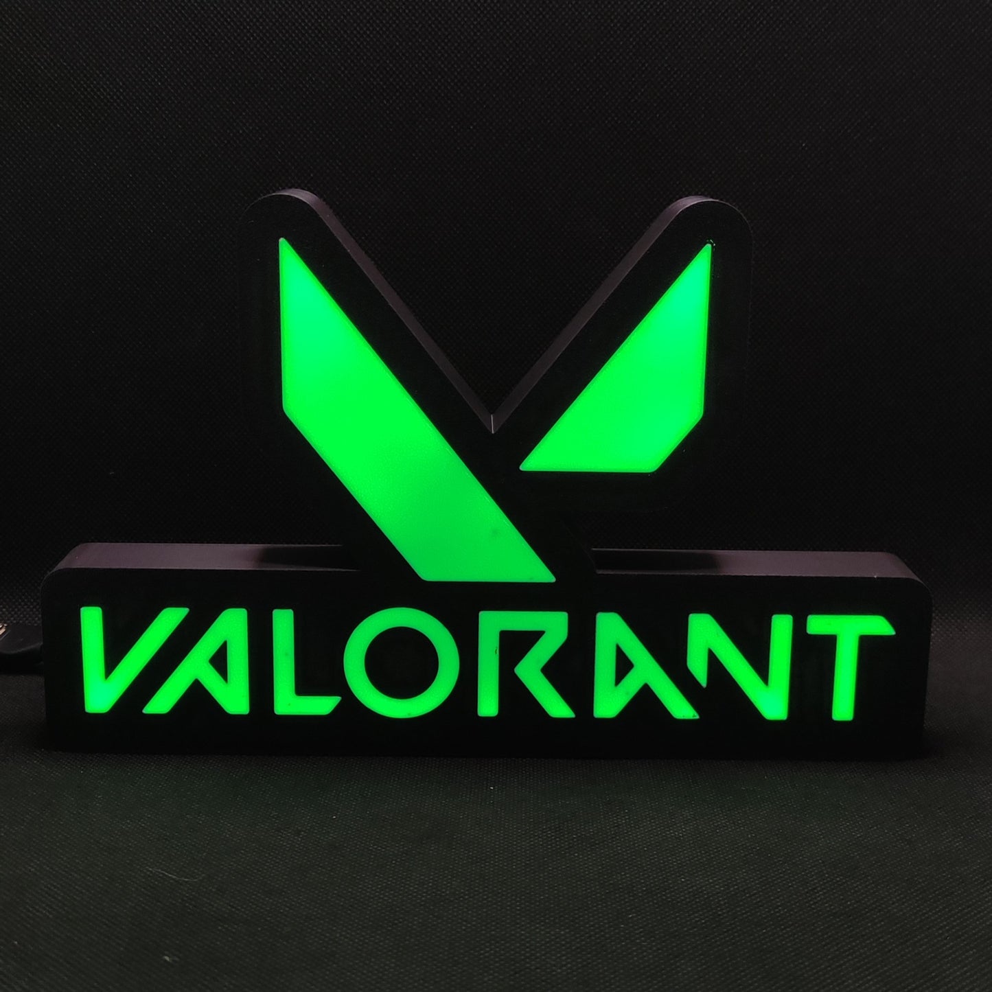 Valorant Led Lightbox Placa