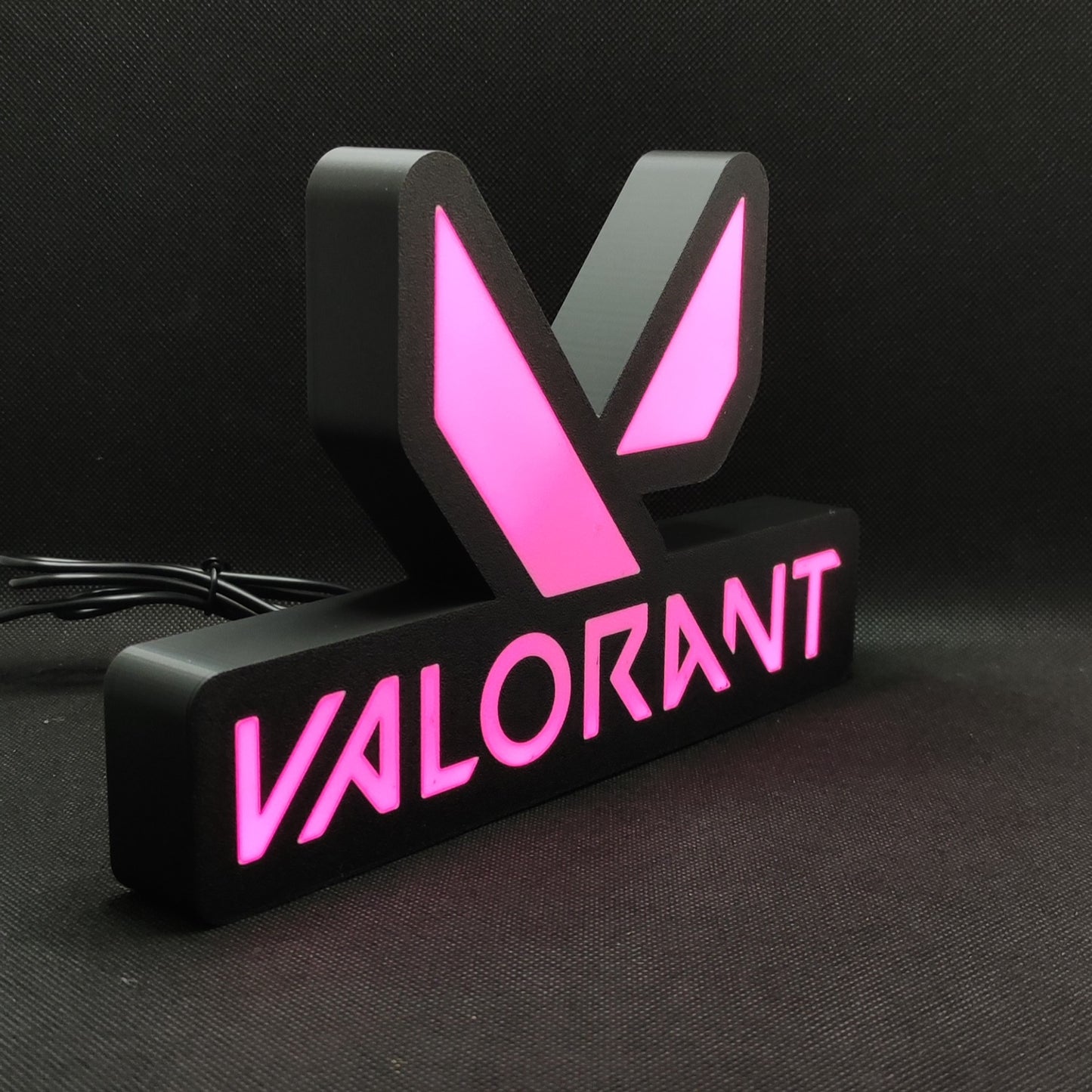 Valorant Led Lightbox Placa