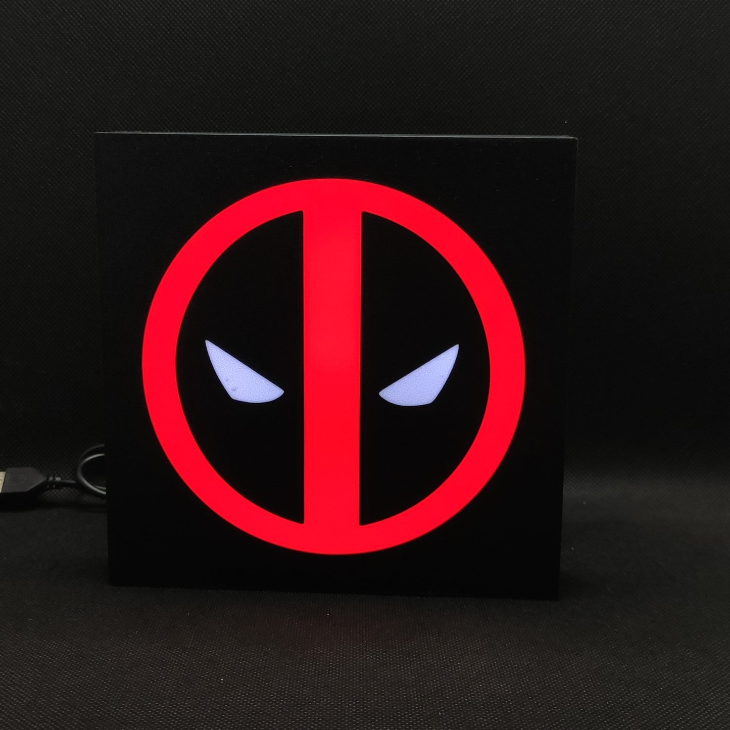 Deadpool Logo Led Light Sign