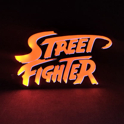 Street Fighter Led Gaming Light Sign