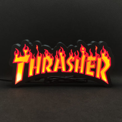 Thrasher Fire Led Light Sign