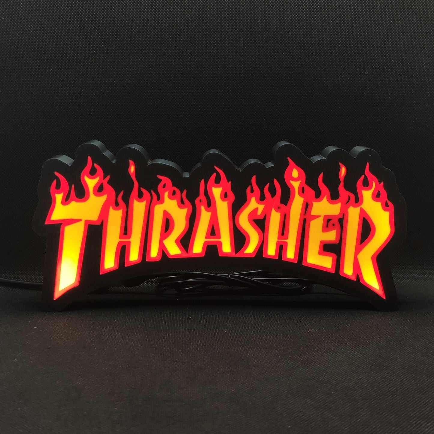 Thrasher Fire LED Leuchtkasten Schild