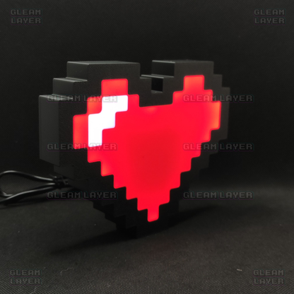 Pixel Heart Led Light Sign