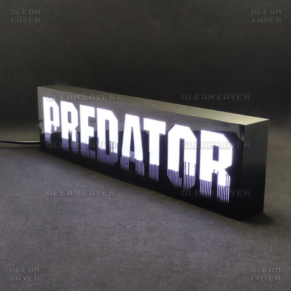 Predator Movie Led Light Sign