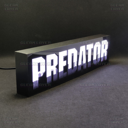 Predator Movie Led Light Sign