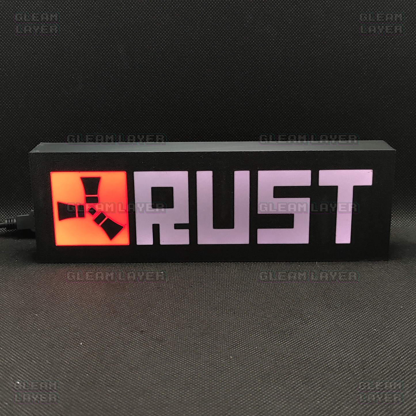 RUST Led Gaming Light Sign