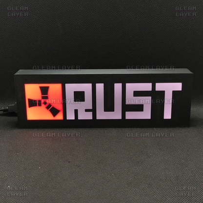 RUST Led Gaming Light Sign