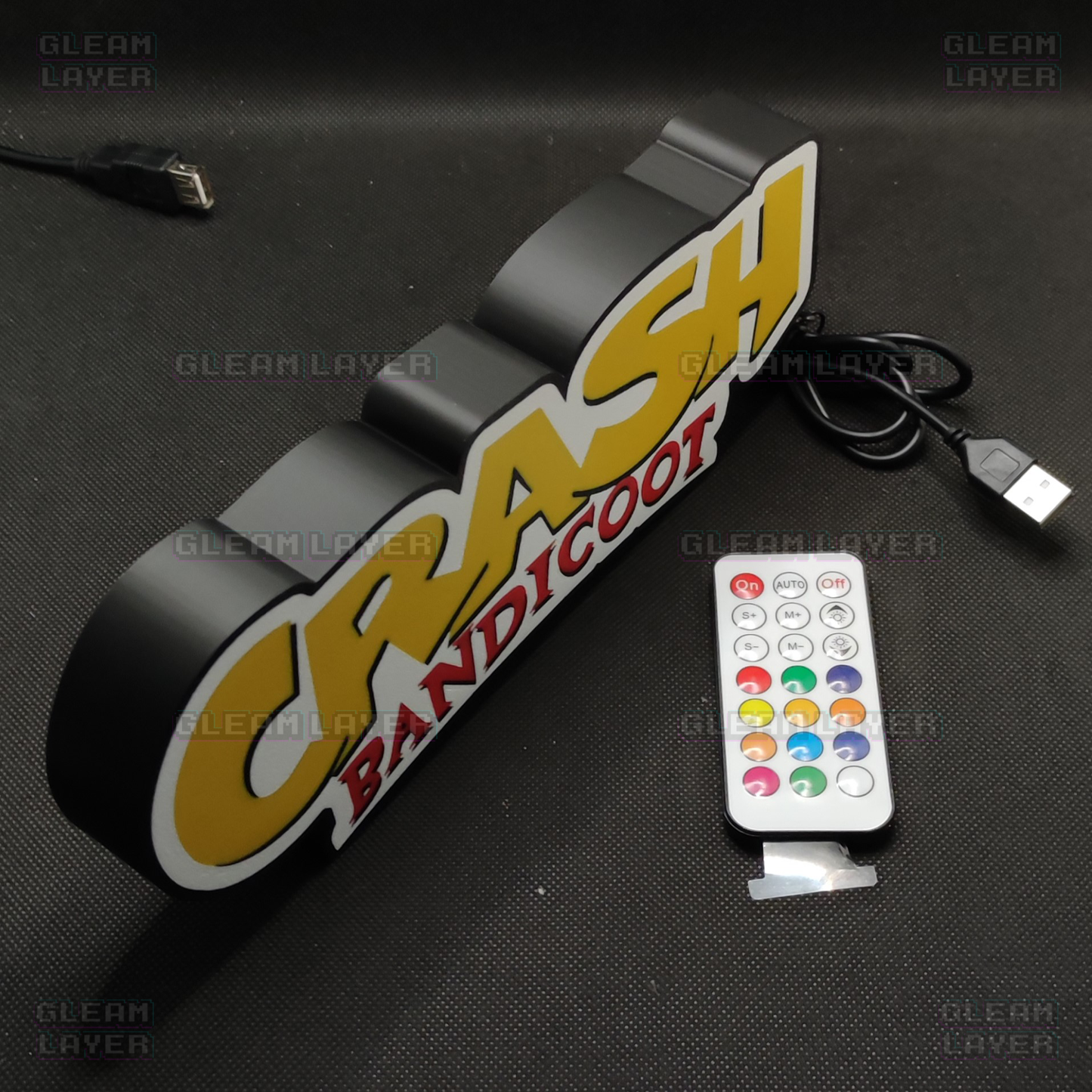 Crash Bandicoot Led Gaming Light Sign