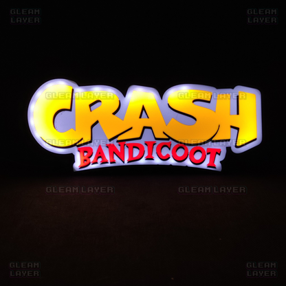 Crash Bandicoot Led Gaming Light Sign