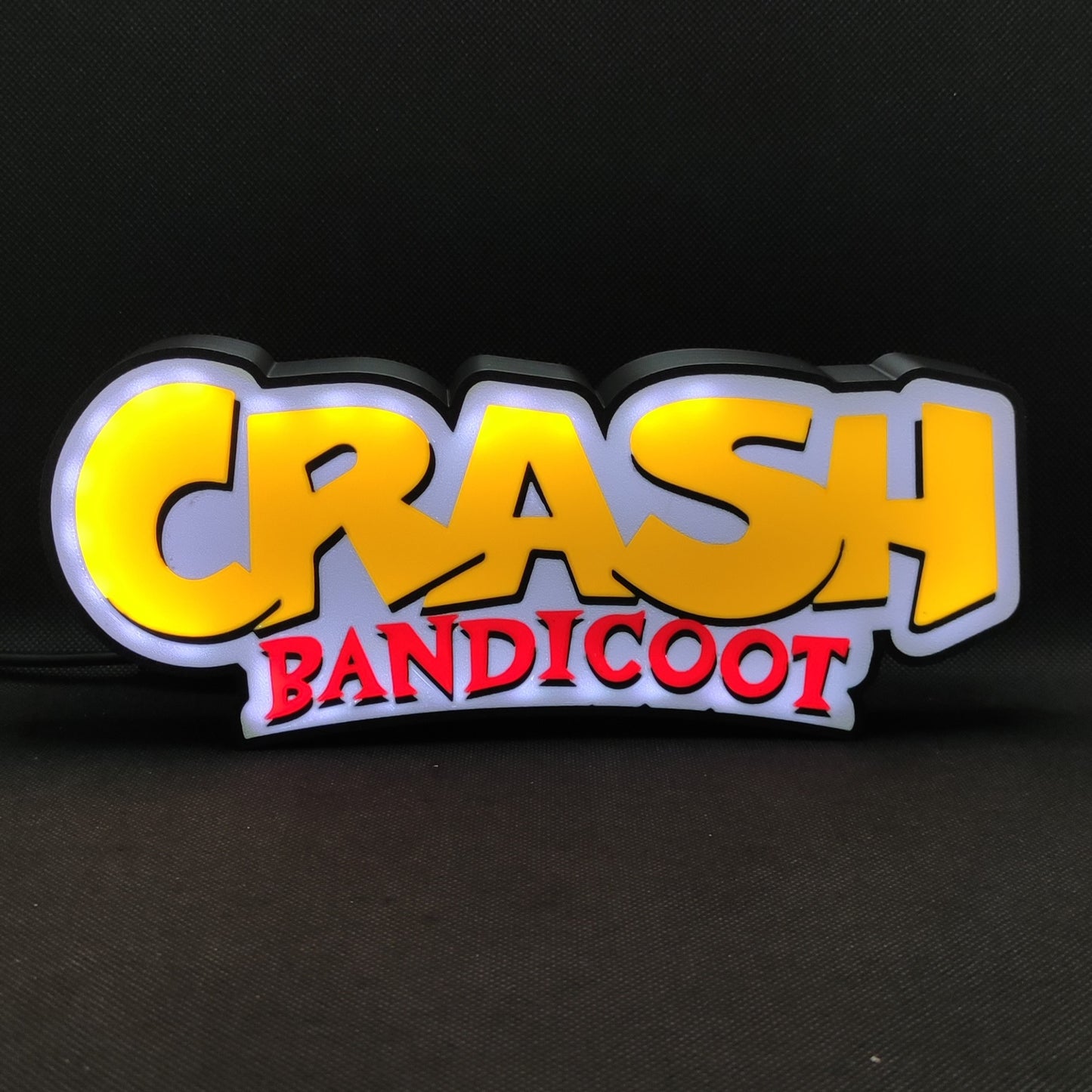 Placa de caixa de luz LED Crash Bandicoot