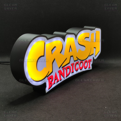 Crash Bandicoot Led Gaming Light Sign