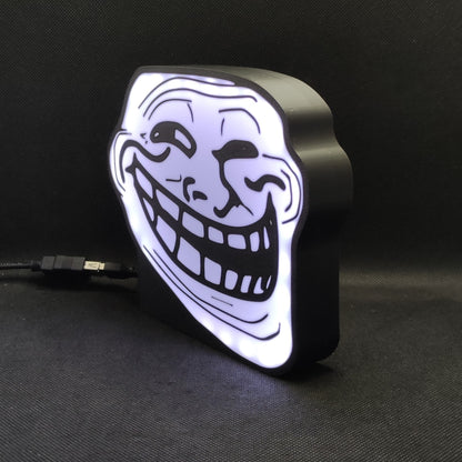 Troll Face Meme Meme Led Light RGB Sign