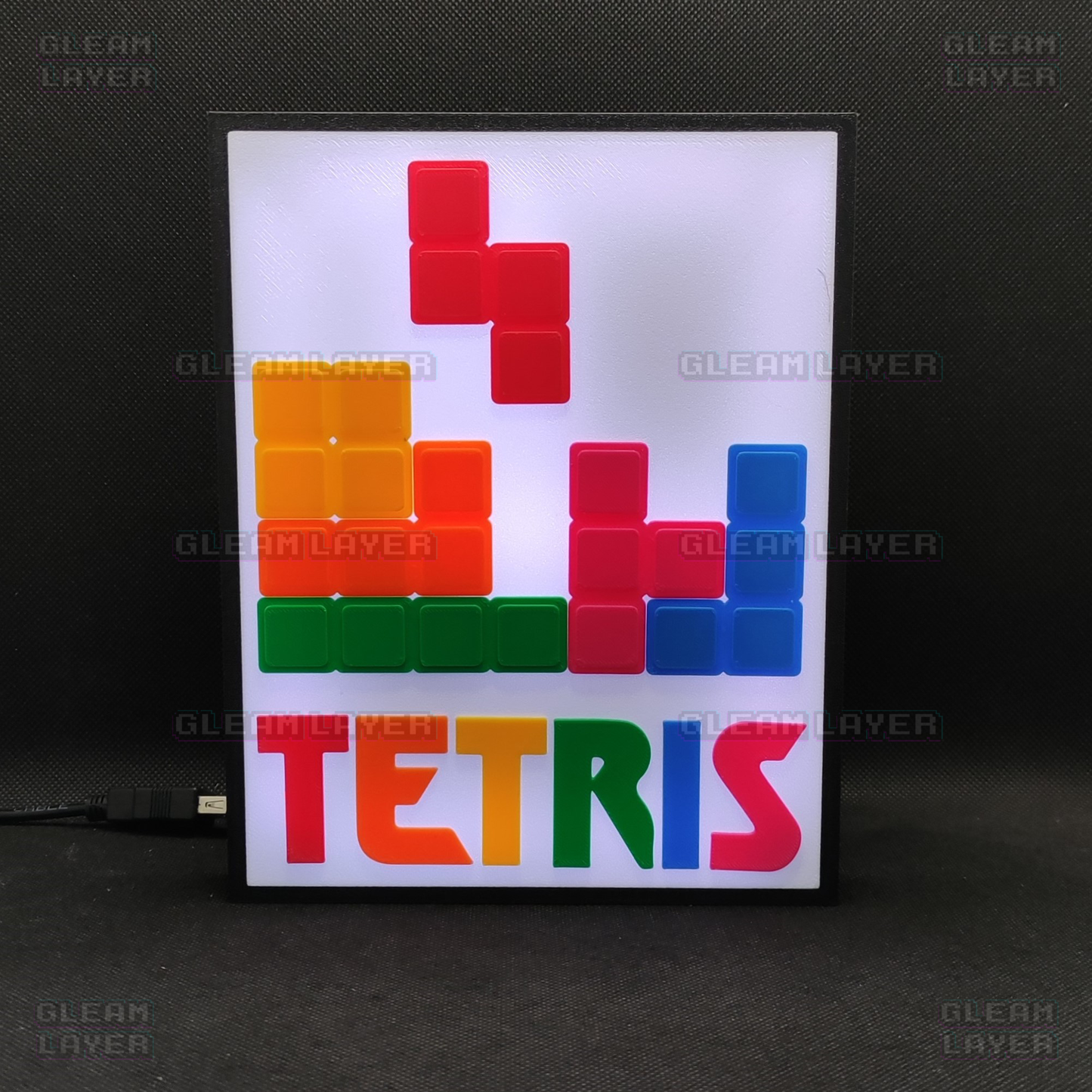 Tetris Arcade Game Led Light Sign