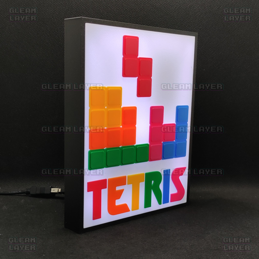 Tetris Arcade Game Led Light Sign