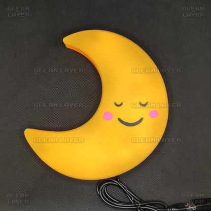 Cute Moon Nursery Night Light