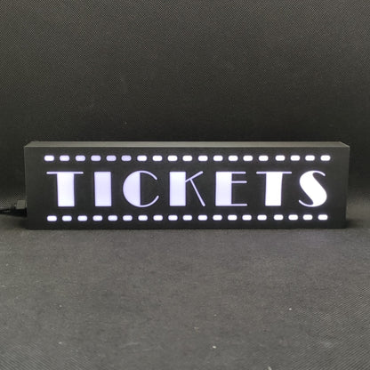 TICKETS Cinema Led Light Sign