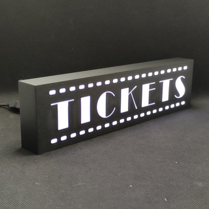 TICKETS Cinema Led Light Sign