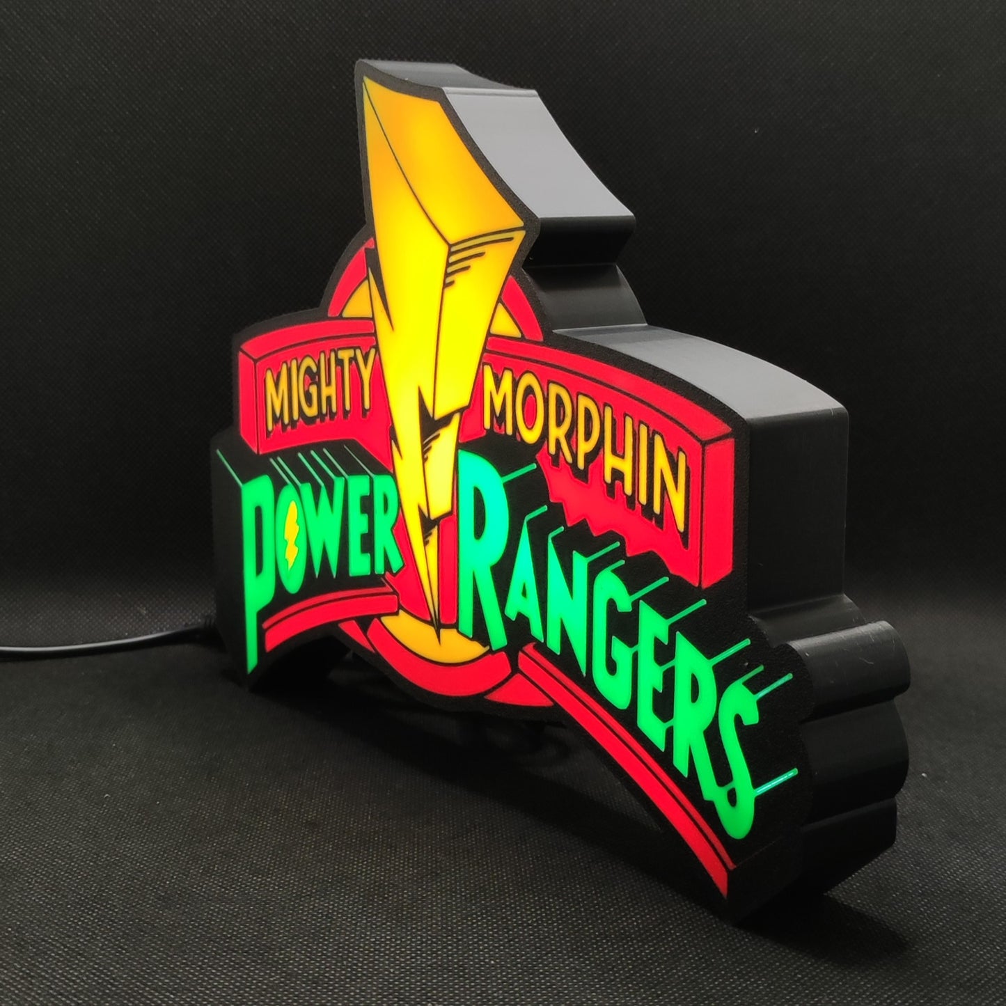 Placa de caixa de luz LED Power Rangers