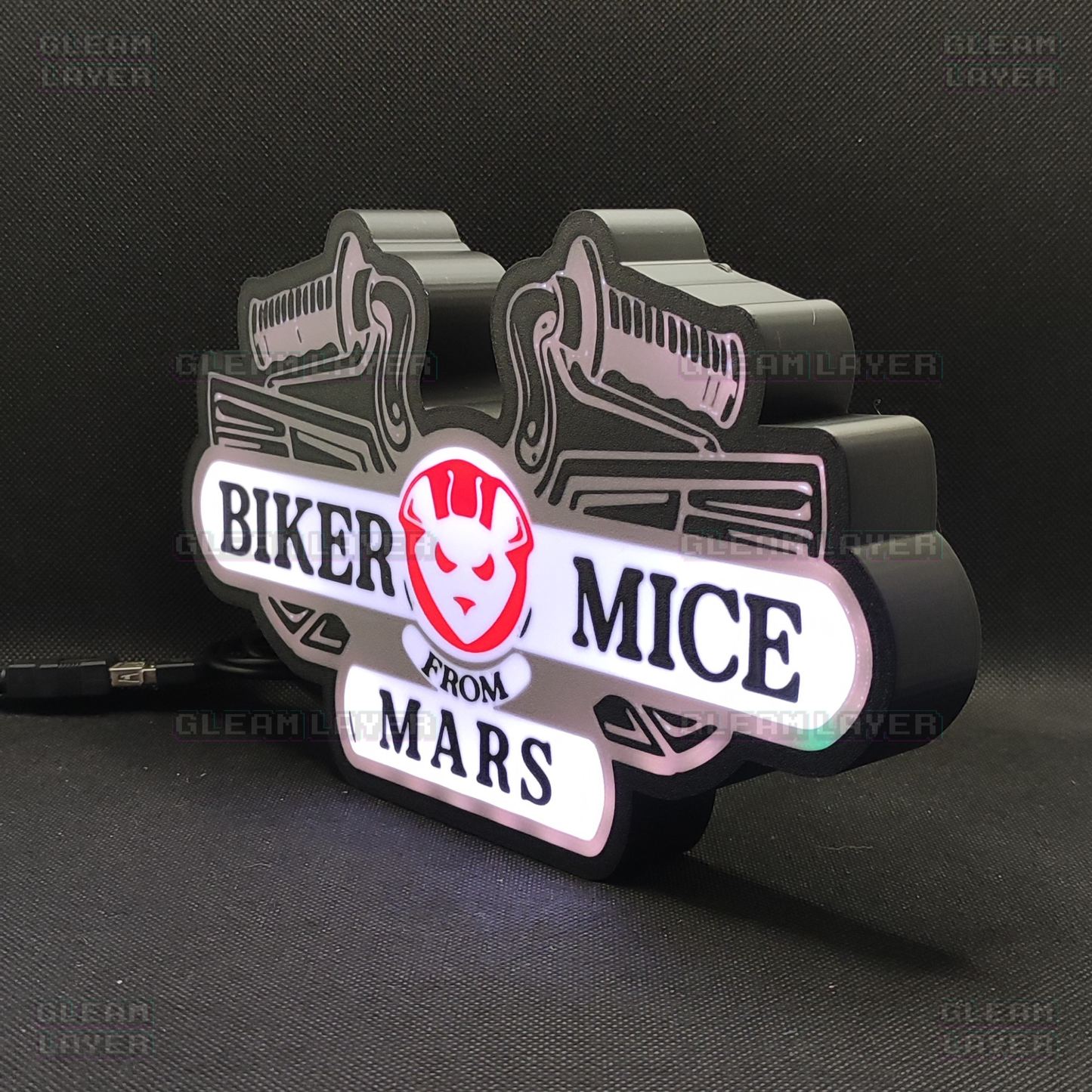 Biker Mice from Mars Led Light Sign