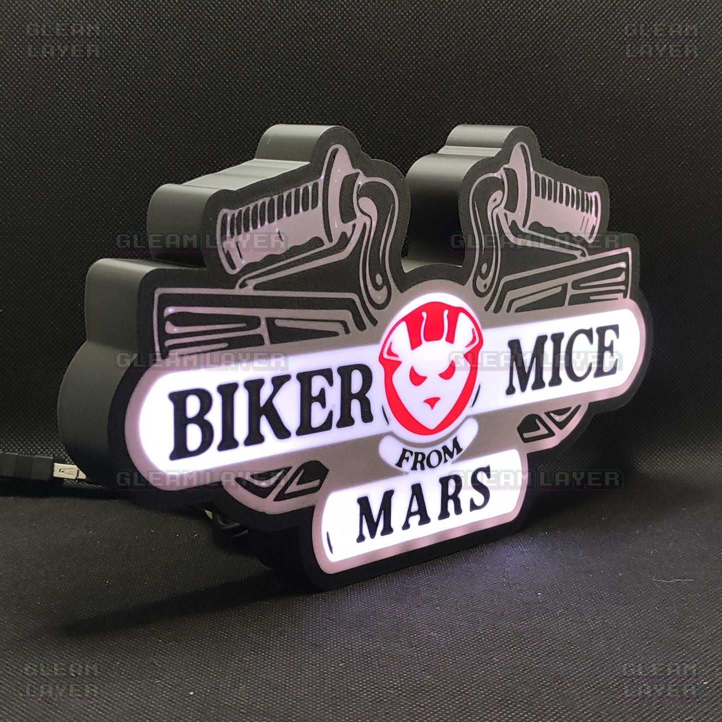 Biker Mice from Mars Led Light Sign