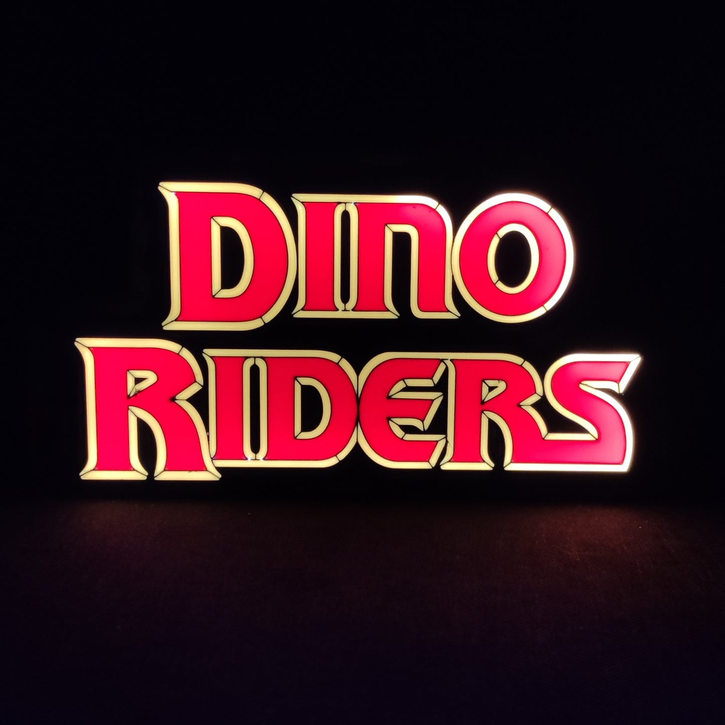 Dino Riders Led Lightbox Sign