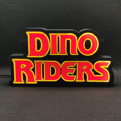 Dino Riders Led Light Sign