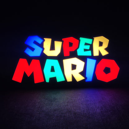 SUPER MARIO Led Gaming Light Sign