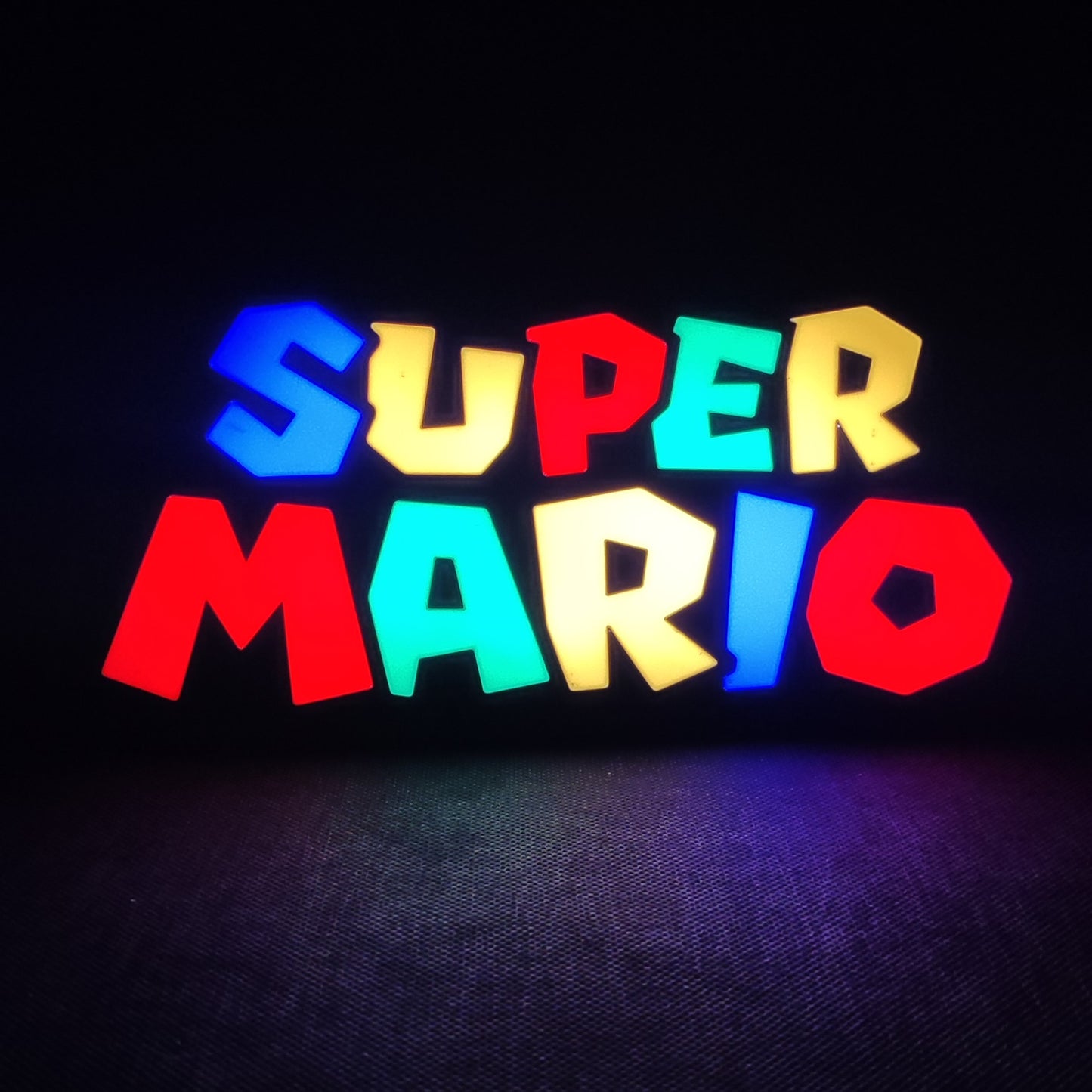 Placa de caixa de luz LED SUPER MARIO