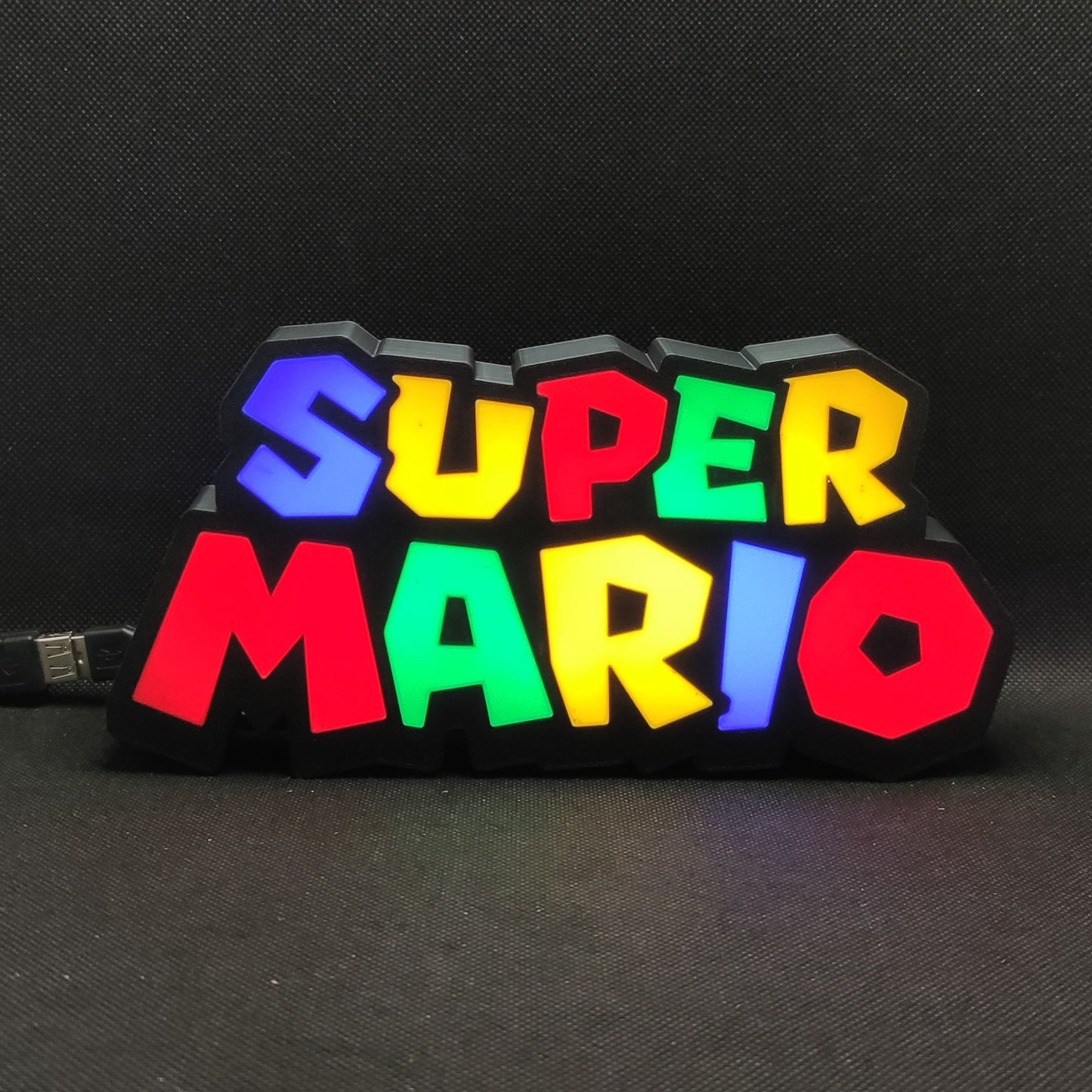 Placa de caixa de luz LED SUPER MARIO