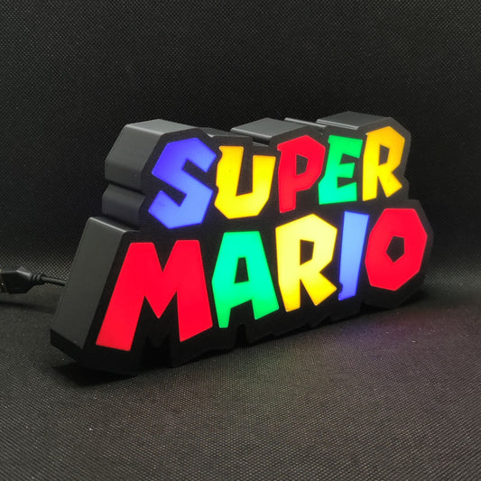 Placa de caixa de luz LED SUPER MARIO