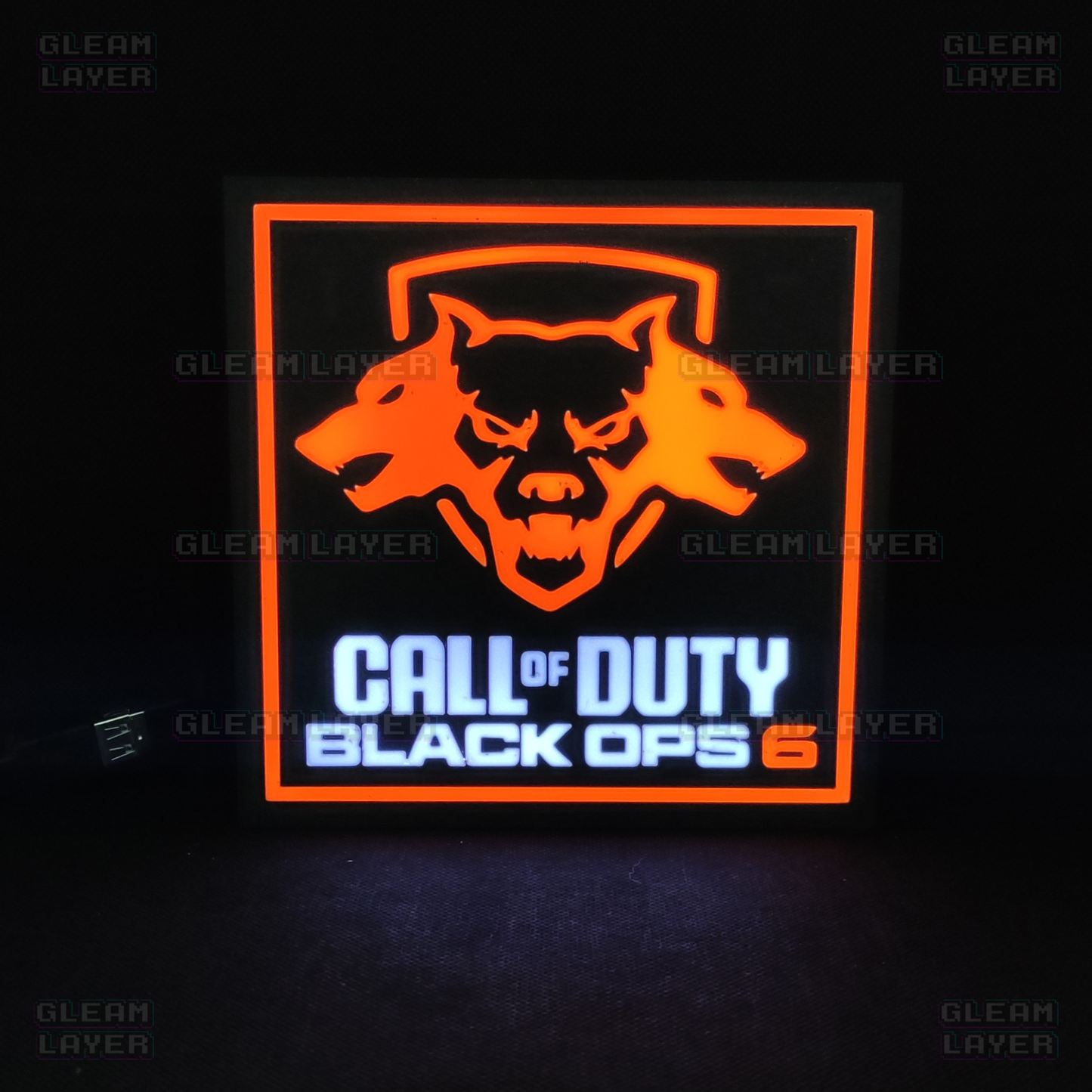 Call of Duty Black Ops 6 Led Gaming Light Sign