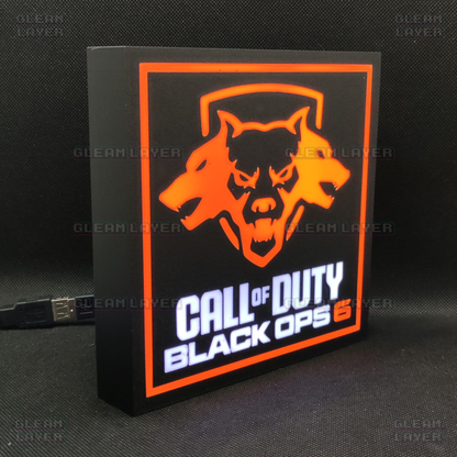 Call of Duty Black Ops 6 Led Gaming Light Sign