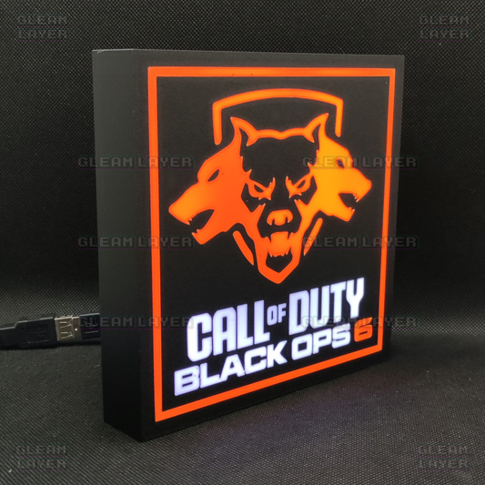 Call of Duty Black Ops 6 Led Gaming Light Sign