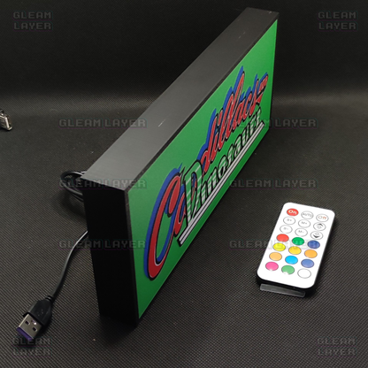 Cadillacs and Dinosaurs Led Gaming Light Sign