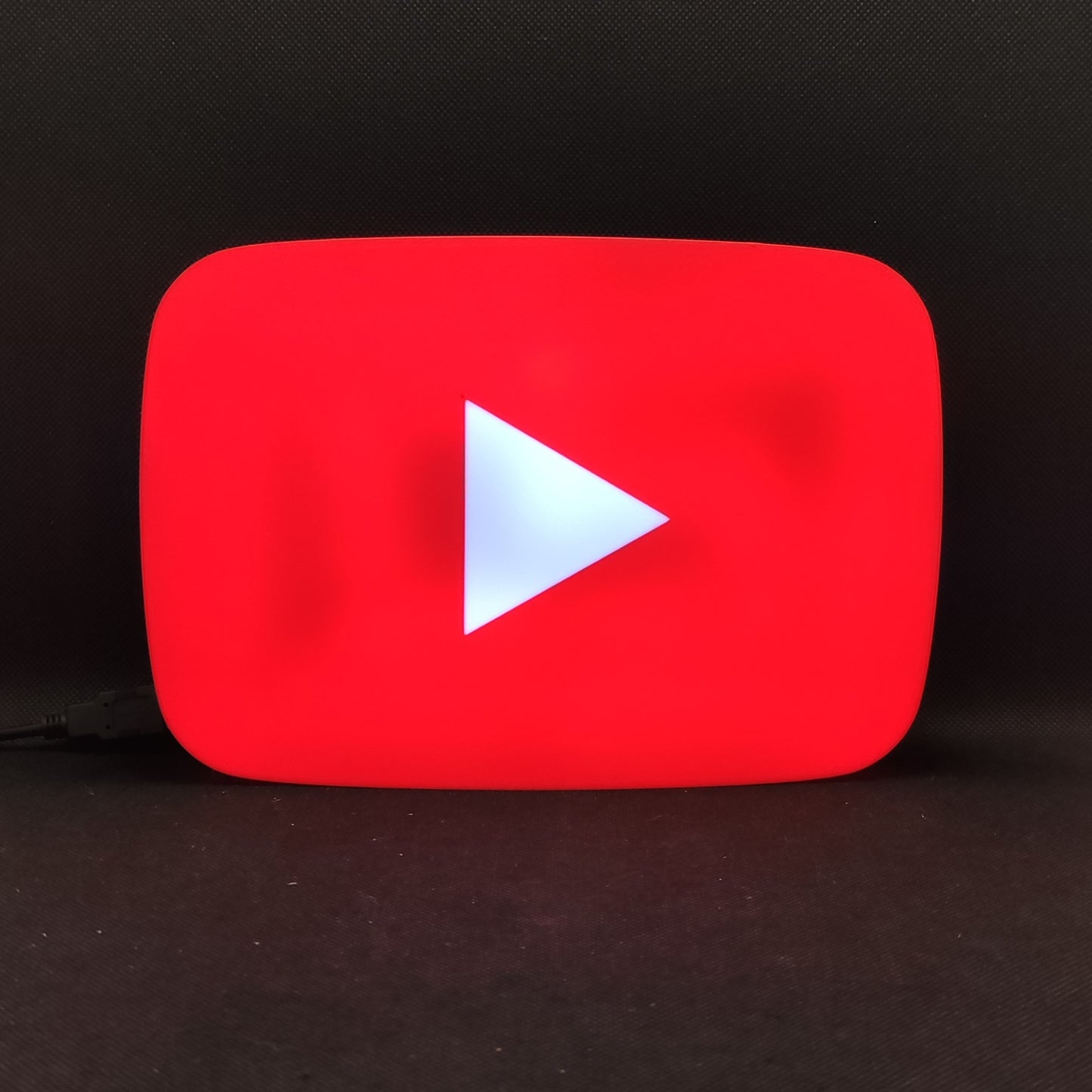 YouTube Red Button Led Light Sign