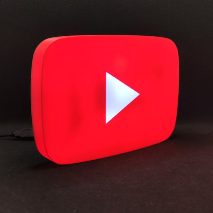 YouTube Red Button Led Light Sign