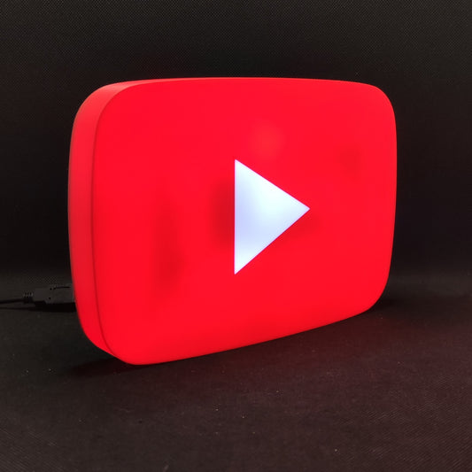 YouTube Red Button Led Light Sign