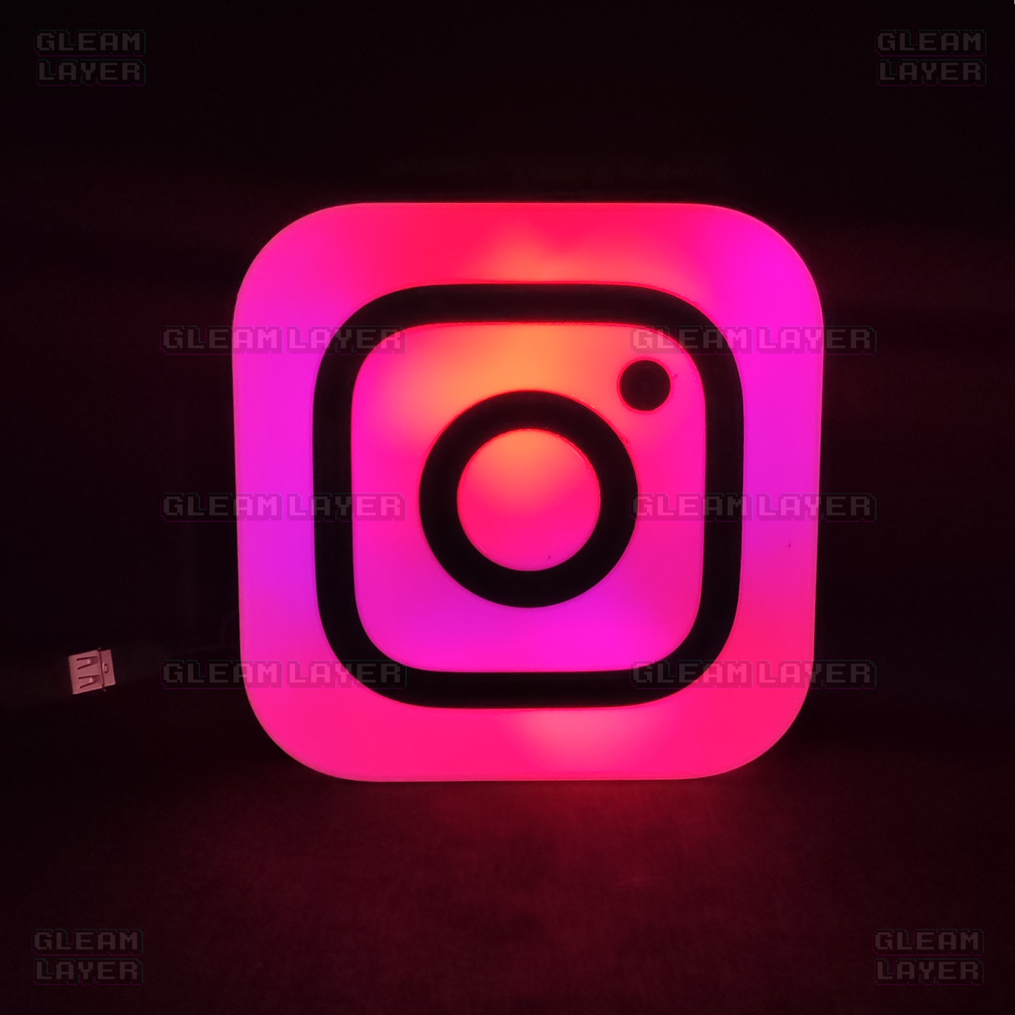 Instagram Logo Led Light Wall Sign