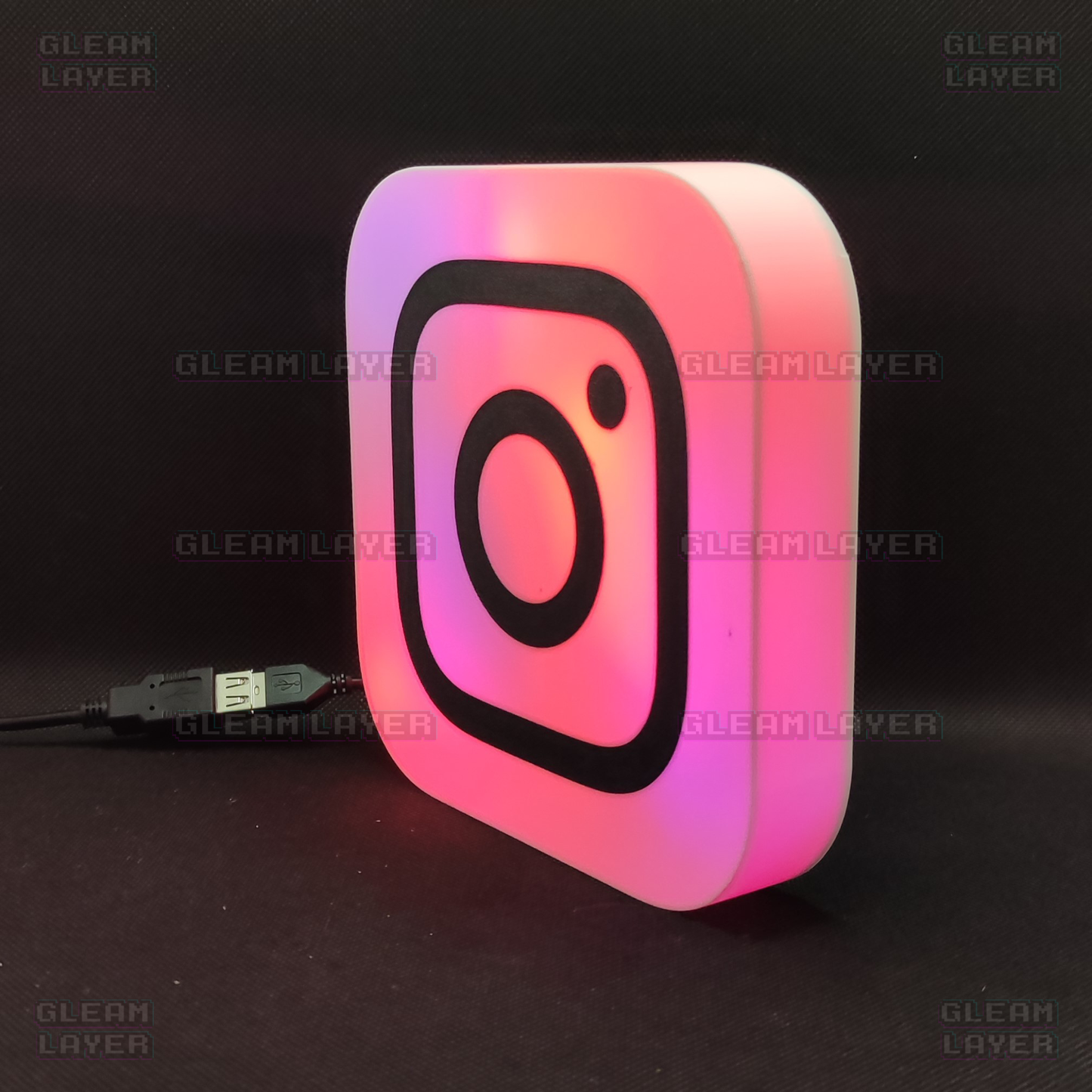 Instagram Logo Led Light Wall Sign