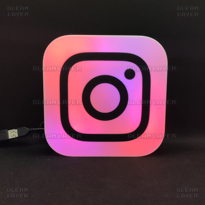 Instagram Logo Led Light Wall Sign