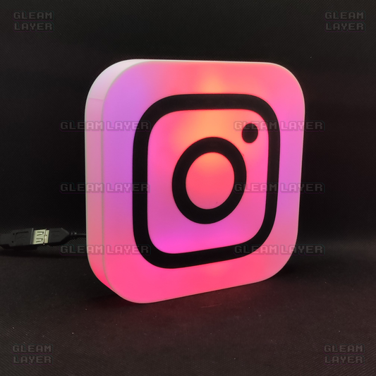 Instagram Logo Led Light Wall Sign